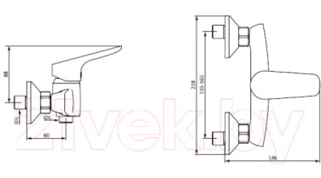 Смеситель RedBlu by Damixa Origin Bit 772000000 