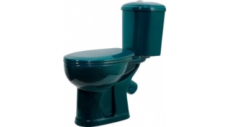 Унитаз напольный Оскольская керамика Дора (зеленый)
