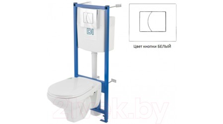 Унитаз подвесной с инсталляцией Оскольская керамика Рио (Soft Close)
