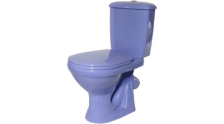 Унитаз напольный Оскольская керамика Суперкомпакт (сиреневый)