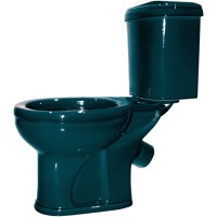 Унитаз напольный Оскольская керамика Дора (зеленый, с гофрой T828)
