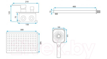 Душевая система REA P2403