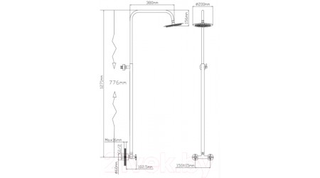 Душевая система Potato P34357S