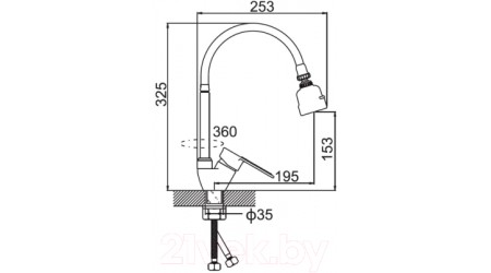 Смеситель Potato P58274-7 
