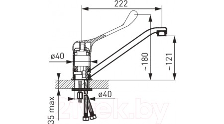 Смеситель Ferro Padwa Medico BTPM4 