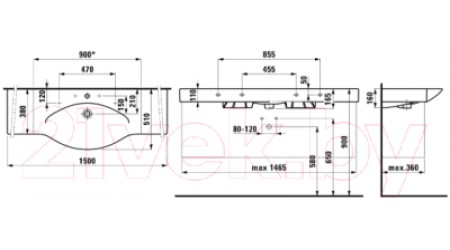 Умывальник Laufen Palace 8117060001041