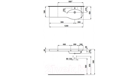 Умывальник Laufen Palace 8167050001041