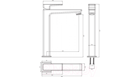 Смеситель Omnires PARMAPM7412GR 