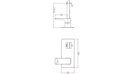 Смеситель Omnires PARMAPM7415BIA/CHR 