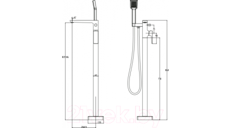 Смеситель Omnires PARMAPM7433BL 
