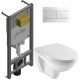 Унитаз подвесной с инсталляцией Jacob Delafon Patio E29025 + EDV102 + E23157 + E4316 / E21740RU-00