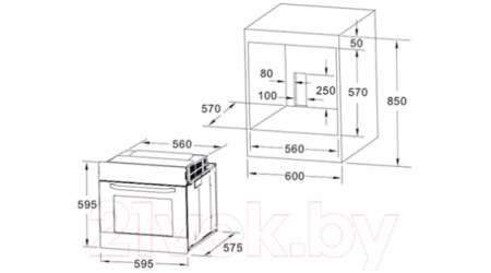 Электрический духовой шкаф Akpo PEA 7008 MMD01 WH