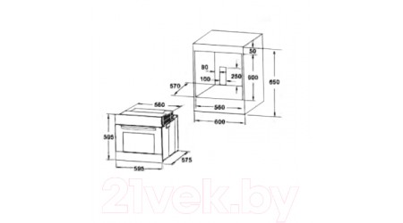 Электрический духовой шкаф Akpo PEA 7213SSD07 BL