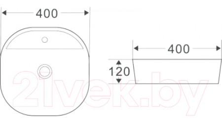 Умывальник Invena Pejto CE-17-001-C