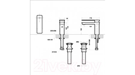 Смеситель Bravat Phillis F156101C-ENG 