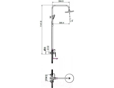 Душевая система Maxonor Pure Life PL2471-7
