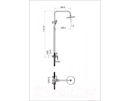 Душевая система Maxonor Pure Life PL2471
