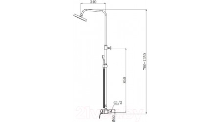 Душевая система Maxonor Pure Life PL2474