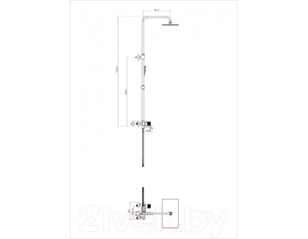 Душевая система Maxonor Pure Life PL2484-6
