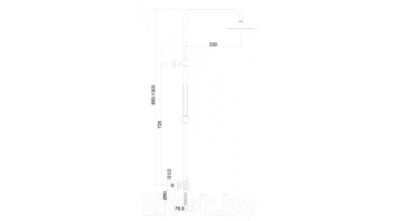 Душевая система Maxonor Pure Life PL2487-7