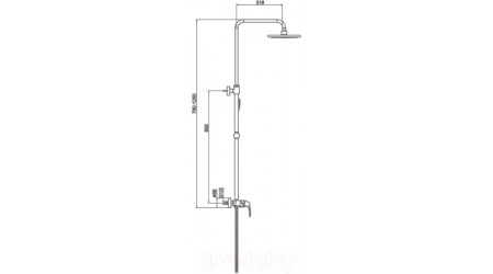 Душевая система Maxonor Pure Life PL2488-16