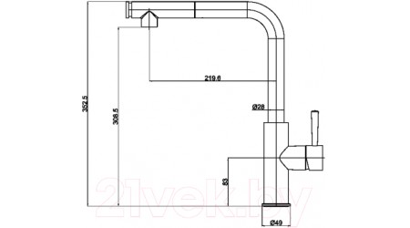 Смеситель Maxonor Pure Life PL4287-16 