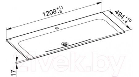 Умывальник Keuco Plan 32980311201