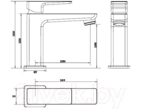 Смеситель Omnires PARMAPM7410CRB 