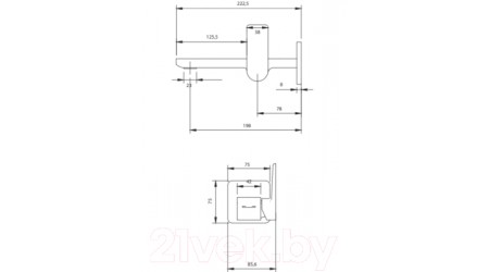 Смеситель Omnires PM7415/NCHR 