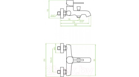 Смеситель Laveo Pola BAP010D 