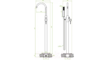 Смеситель Laveo Pola BAP011S 