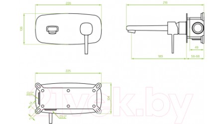 Смеситель Laveo Pola BAP022P 