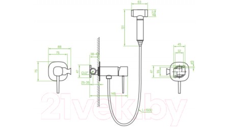 Смеситель Laveo Pola BAP731P 