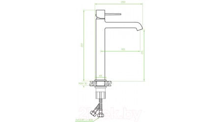 Смеситель Laveo Pola BAPG2ND 