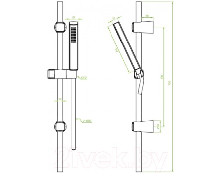 Душевой гарнитур Laveo Pola NAP81A1