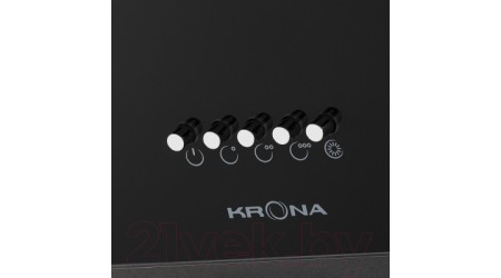 Вытяжка наклонная Krona Polly 600 PB / 00002361 (черный)
