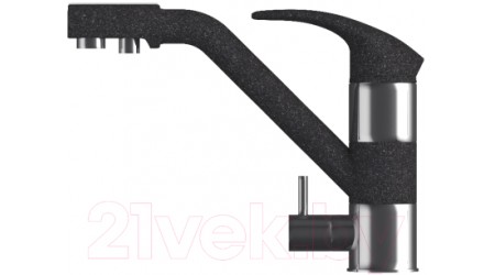 Смеситель Polygran Дуо (черный) 