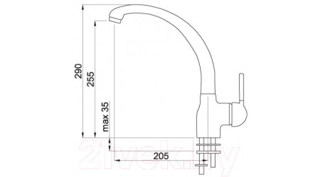 Смеситель Elleci Po (Ghisa M70) 