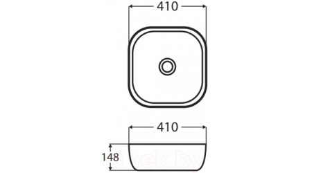 Умывальник Wellis Poppy 41х41 / WF00043