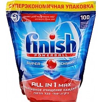 Таблетки для посудомоечных машин Finish PowerBall All in One Max (100шт)