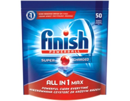 Таблетки для посудомоечных машин Finish Powerball All in One (50шт)