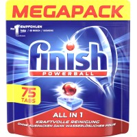 Таблетки для посудомоечных машин Finish PowerBall All in One (75шт)