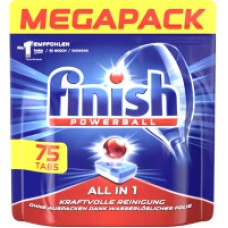 Таблетки для посудомоечных машин Finish PowerBall All in One (75шт)