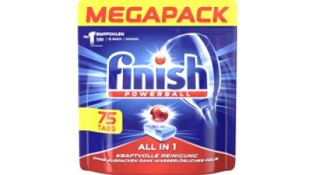 Таблетки для посудомоечных машин Finish PowerBall All in One (75шт)