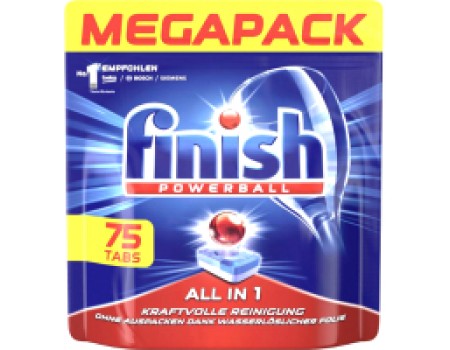 Таблетки для посудомоечных машин Finish PowerBall All in One (75шт)