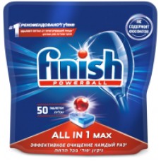 Таблетки для посудомоечных машин Finish Powerball All in One Deep Clean (50шт)