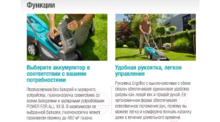 Газонокосилка электрическая Gardena PowerMax 32/36V P4A (14621-55)
