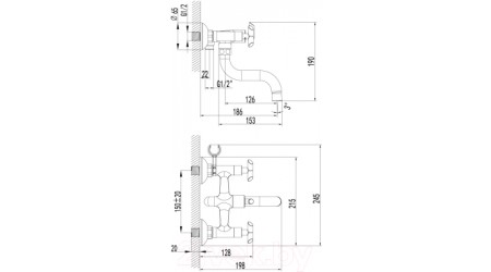 Смеситель LEMARK Practica LM7512C 