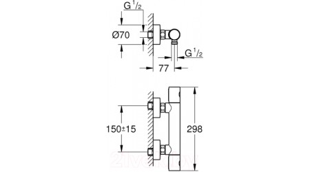 Смеситель GROHE Precision Get 34773000 