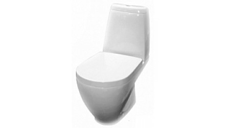 Унитаз напольный Керамин Трино R Алкапласт Дуал Premium (с жестким сиденьем)